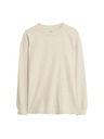 Marks & Spencer Einfarbiges Langarmshirt aus reiner Baumwolle (6–16 Jahre) Marks & Spencer creme