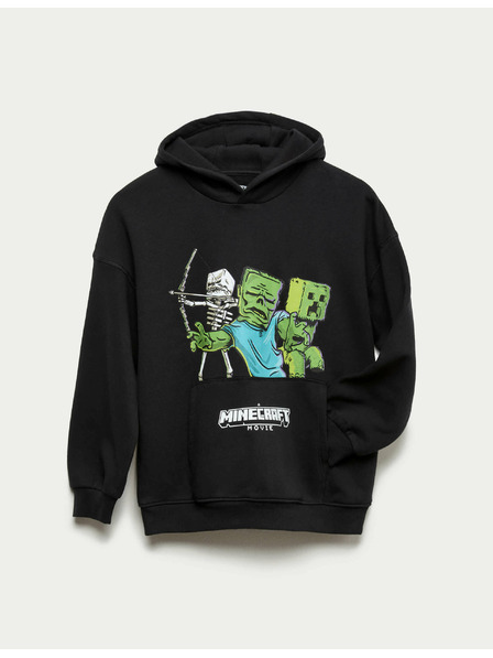 Marks & Spencer Halloween-Sweatshirt mit hohem Baumwollanteil und Minecraft™ Motiv (6–16 Jahre) Marks & Spencer schwarz