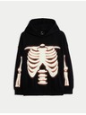 Marks & Spencer Skeleton Kapuzenpullover mit hohem Baumwollanteil (6-16 Jahre) Marks & Spencer schwarz
