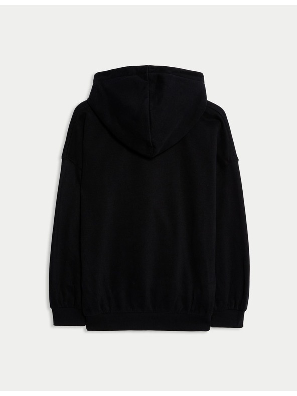 Marks & Spencer Skeleton Kapuzenpullover mit hohem Baumwollanteil (6-16 Jahre) Marks & Spencer schwarz
