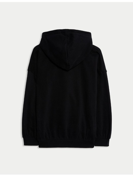 Marks & Spencer Skeleton Kapuzenpullover mit hohem Baumwollanteil (6-16 Jahre) Marks & Spencer schwarz