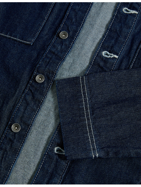 Marks & Spencer Jeans-Hemd aus reiner Baumwolle (6–16 Jahre) Marks & Spencer marineblau