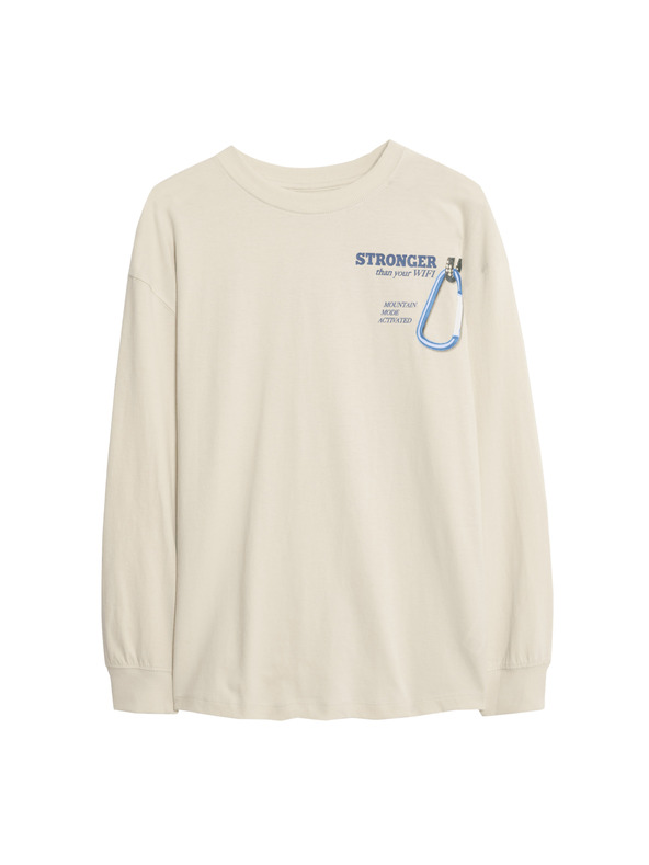 Marks & Spencer T-Shirt aus reiner Baumwolle mit grafischem Motiv (6–16 Jahre) Marks & Spencer creme