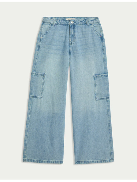 Marks & Spencer Cargo-Jeans mit weitem Bein (6–16 Jahre) Marks & Spencer marineblau