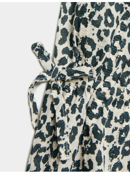 Marks & Spencer Kleid aus reiner Baumwolle mit Leopardenmuster (6–16 Jahre) Marks & Spencer braun