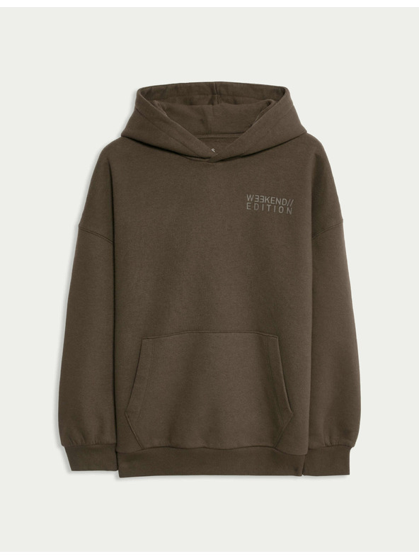 Marks & Spencer Kapuzenpullover aus reiner Baumwolle (6-16 Jahre) Marks & Spencer braun