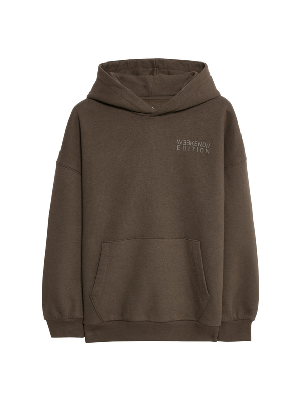 Marks & Spencer Kapuzenpullover aus reiner Baumwolle (6-16 Jahre) Marks & Spencer braun