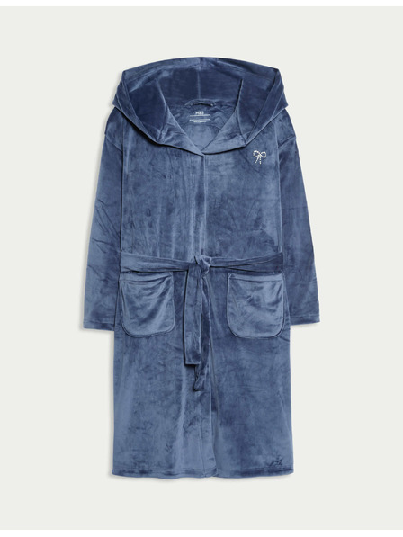 Marks & Spencer Samt-Bademantel mit Kapuze (6-16 Jahre) Marks & Spencer mehrfarbig