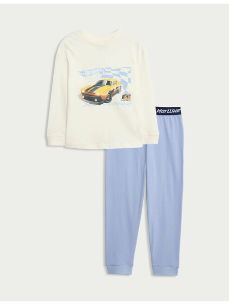 Marks & Spencer Pyjama-Set aus reiner Baumwolle mit Hot Wheels™-Motiv (2-8 Jahre) Marks & Spencer blau