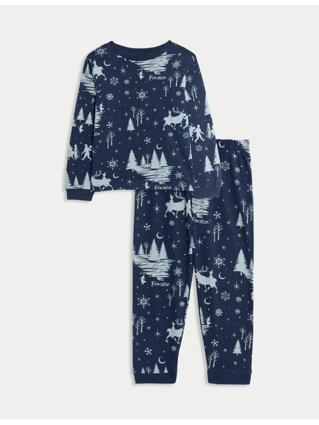 Marks & Spencer Pyjama mit Disney Frozen™-Motiv, aus reiner Baumwolle (2-8 Jahre) Marks & Spencer marineblau