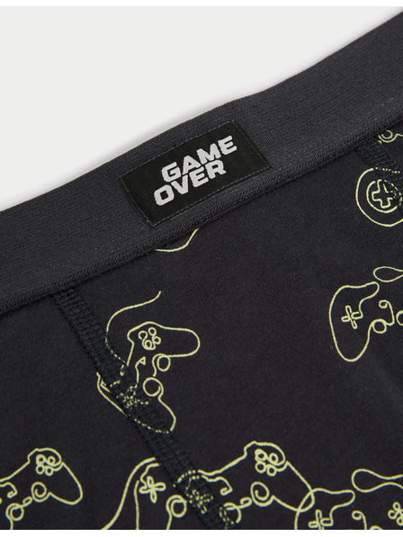 Marks & Spencer Stretchbaumwoll-Boxershorts mit Spielmotiv, 5 Stück im Set (5–16 Jahre) Marks & Spencer mehrfarbig