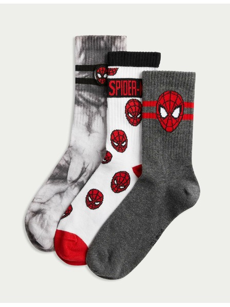 Marks & Spencer Spider-Man™ Socken, 3er-Pack (Gr. 6 klein – 7 groß) Marks & Spencer mehrfarbig