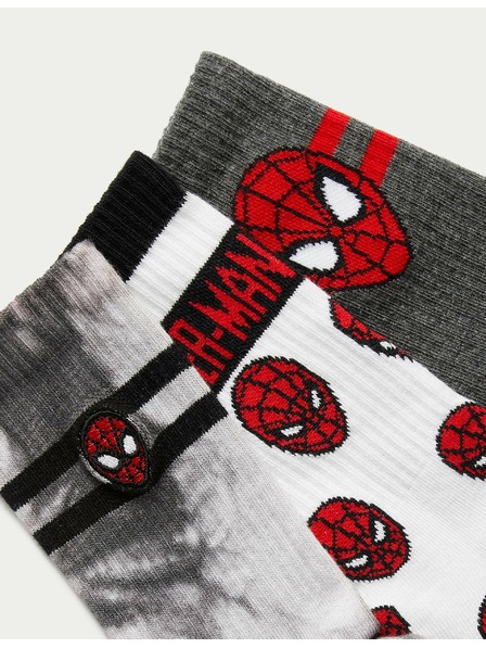 Marks & Spencer Spider-Man™ Socken, 3er-Pack (Gr. 6 klein – 7 groß) Marks & Spencer mehrfarbig