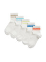Marks & Spencer Baumwoll-Spielsocken, 5er-Pack Marks & Spencer weiß