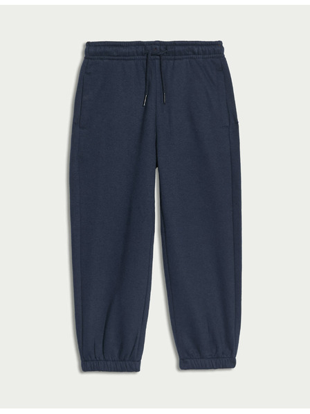 Marks & Spencer Einfarbige Jogginghose mit hohem Baumwollanteil (2–8 Jahre) Marks & Spencer navy