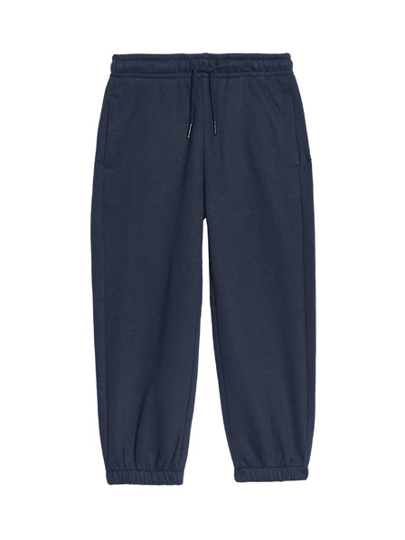 Marks & Spencer Einfarbige Jogginghose mit hohem Baumwollanteil (2–8 Jahre) Marks & Spencer navy