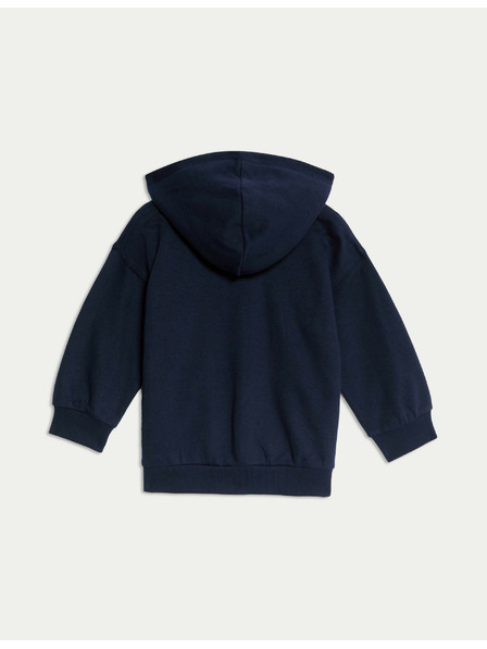 Marks & Spencer Sweatjacke mit Kapuze und Reißverschluss, mit hohem Baumwollanteil (2–8 Jahre) Marks & Spencer navy