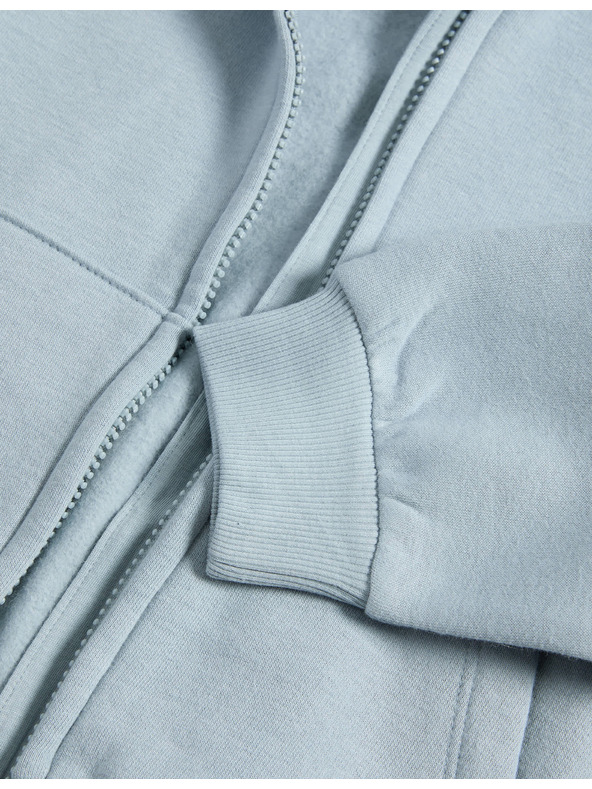 Marks & Spencer Sweatjacke mit Kapuze und Reißverschluss, mit hohem Baumwollanteil (2–8 Jahre) Marks & Spencer blau