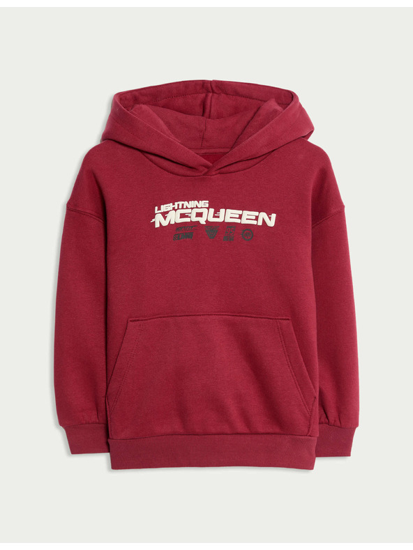 Marks & Spencer Disney Cars™ Kapuzen-Sweatshirt mit Reißverschluss und hohem Baumwollanteil (2–8 Jahre) Marks & Spencer rot