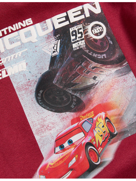 Marks & Spencer Disney Cars™ Kapuzen-Sweatshirt mit Reißverschluss und hohem Baumwollanteil (2–8 Jahre) Marks & Spencer rot