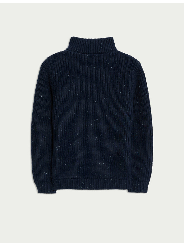 Marks & Spencer Pullover mit halbem Reißverschluss und reichlich Baumwolle (2-8 Jahre) Marks & Spencer marineblau