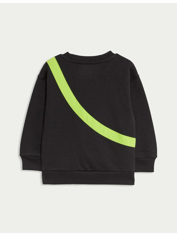Marks & Spencer Monster-Sweatshirt mit Baumwolle (2-8 Jahre) Marks & Spencer schwarz