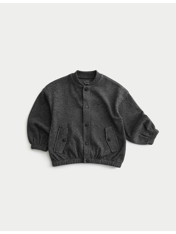 Marks & Spencer Bomberjacke aus Baumwollmischung (2–8 Jahre) Marks & Spencer grau