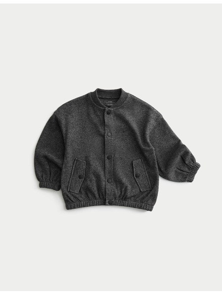 Marks & Spencer Bomberjacke aus Baumwollmischung (2–8 Jahre) Marks & Spencer grau