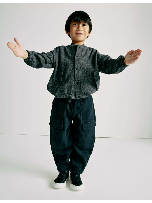 Marks & Spencer Bomberjacke aus Baumwollmischung (2–8 Jahre) Marks & Spencer grau