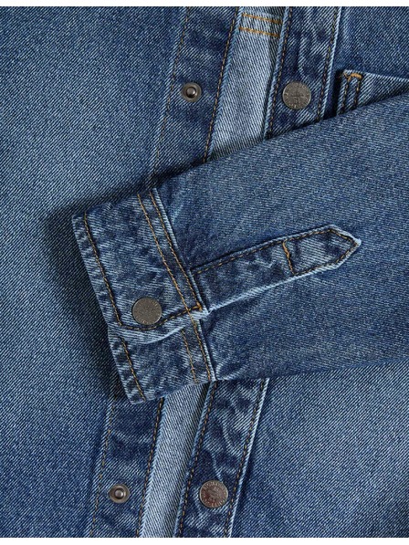 Marks & Spencer Jeans-T-Shirt aus reiner Baumwolle mit Köperbindung (2-8 Jahre) Marks & Spencer marineblau