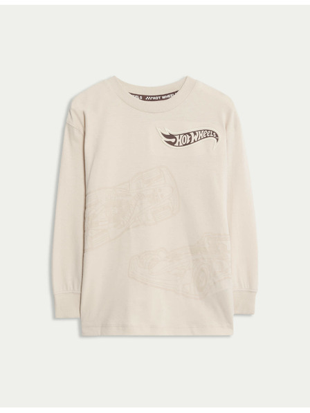 Marks & Spencer Top mit Hot Wheels™ Motiv aus reiner Baumwolle (2–8 Jahre) Marks & Spencer cremeweiß