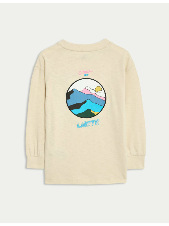 Marks & Spencer T-Shirt mit Grafik aus reiner Baumwolle (2-8 Jahre) Marks & Spencer grau