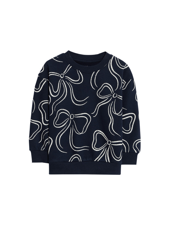 Marks & Spencer Hoodie mit hohem Baumwollanteil und Kunstpelz mit Schmetterlingsdruck (2–8 Jahre) Marks & Spencer marineblau