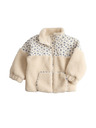 Marks & Spencer Blumenjacke mit Kunstpelz und Patchwork-Motiv (12 Monate – 8 Jahre) Marks & Spencer cremeweiß