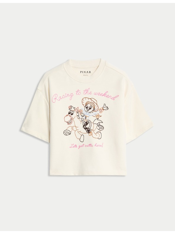 Marks & Spencer T-Shirt Toy Story™ mit hohem Baumwollanteil (2–8 Jahre) Marks & Spencer creme