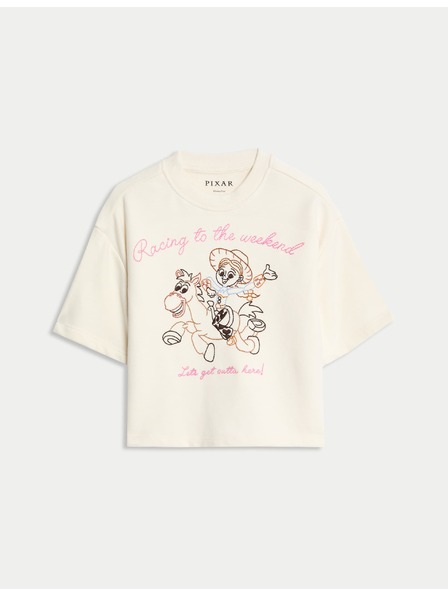 Marks & Spencer T-Shirt Toy Story™ mit hohem Baumwollanteil (2–8 Jahre) Marks & Spencer creme