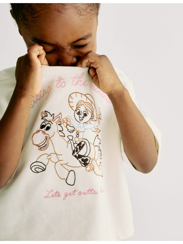 Marks & Spencer T-Shirt Toy Story™ mit hohem Baumwollanteil (2–8 Jahre) Marks & Spencer creme