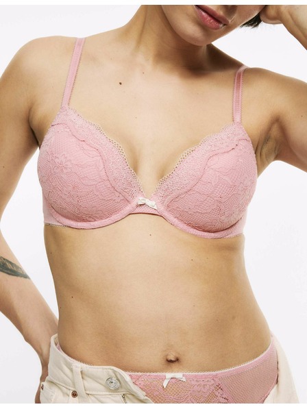Marks & Spencer Dekolleté-Büstenhalter mit Bügeln und Spitze, Gr. A-E Marks & Spencer rosa