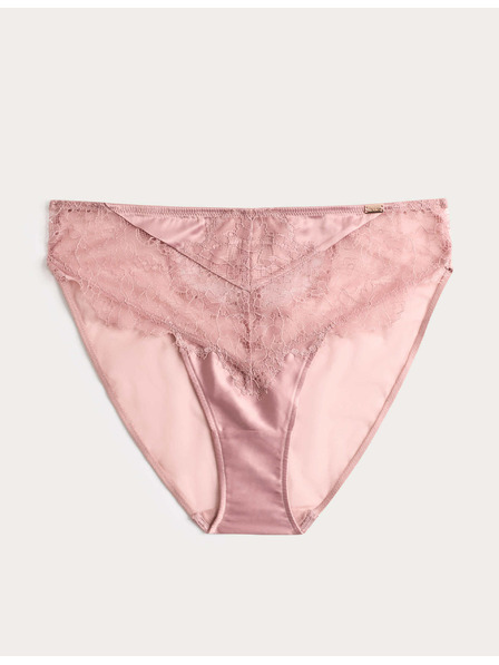 Marks & Spencer Spitzen-Strumpfhosen mit hoher Taille und Vergissmeinnicht-Motiv Marks & Spencer braun