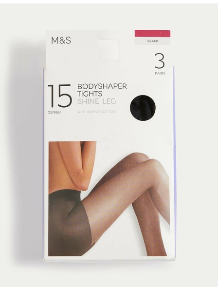 Marks & Spencer 3er-Set Formende Strümpfe, 15 DEN Marks & Spencer schwarz