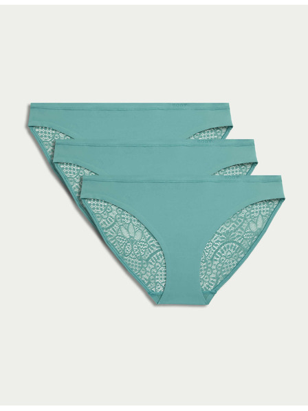 Marks & Spencer Body Soft™ Bikinihöschen mit Spitze, 3er-Set Marks & Spencer grün