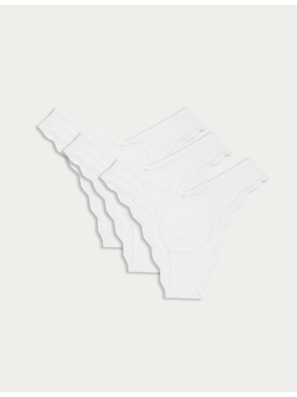 Marks & Spencer 3 Stück Jasmine Miami Spitzenhöschen Marks & Spencer weiß