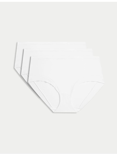 Marks & Spencer Shorts mit hoher Taille und Flexifit™-Technologie, 3er-Pack Marks & Spencer weiß