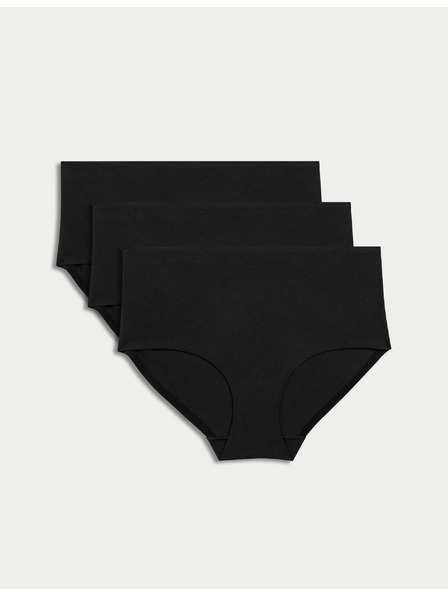 Marks & Spencer Nahtlose Shorts mit hoher Taille Cool Comfort, 3 Stück Marks & Spencer schwarz