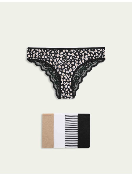 Marks & Spencer Brasilianische Slips mit Print und hohem Baumwollanteil Marks & Spencer weiß