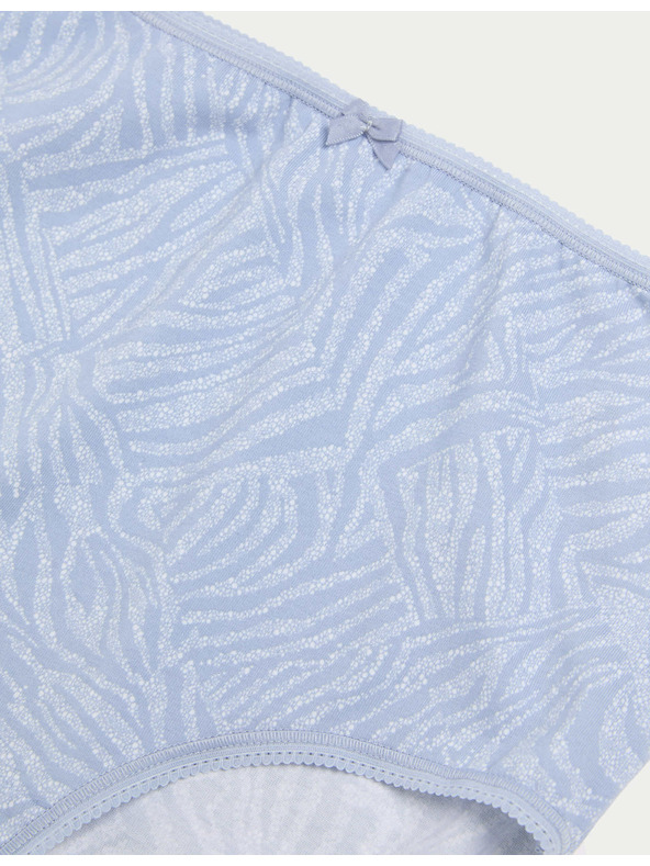 Marks & Spencer Taillenslips mit Print aus Lycra™-Baumwolle, 5 Stück Marks & Spencer blau