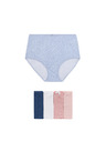 Marks & Spencer Taillenslips mit Print aus Lycra™-Baumwolle, 5 Stück Marks & Spencer blau