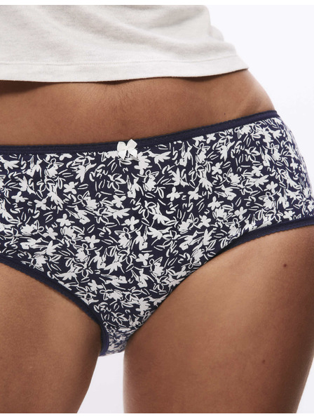 Marks & Spencer Boxershorts mit hoher Taille mit Print, aus Lycra™-Baumwolle, 5 Stück Marks & Spencer grau