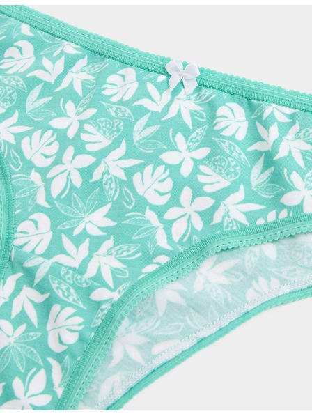 Marks & Spencer Brasilianische Slips mit hohem Baumwollanteil und Lycra™-Material, 5 Stück Marks & Spencer grün