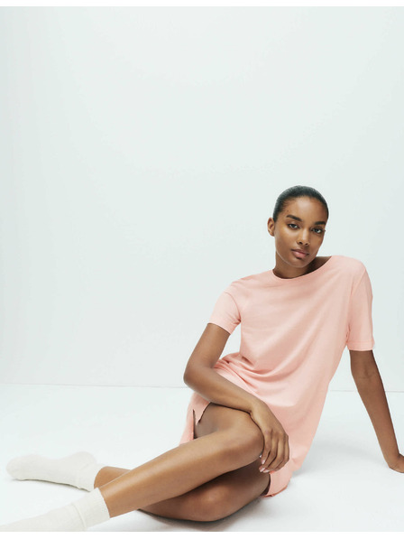 Marks & Spencer Gestreiftes Nachthemd mit Cool Comfort™-Technologie von Marks & Spencer in Rosa